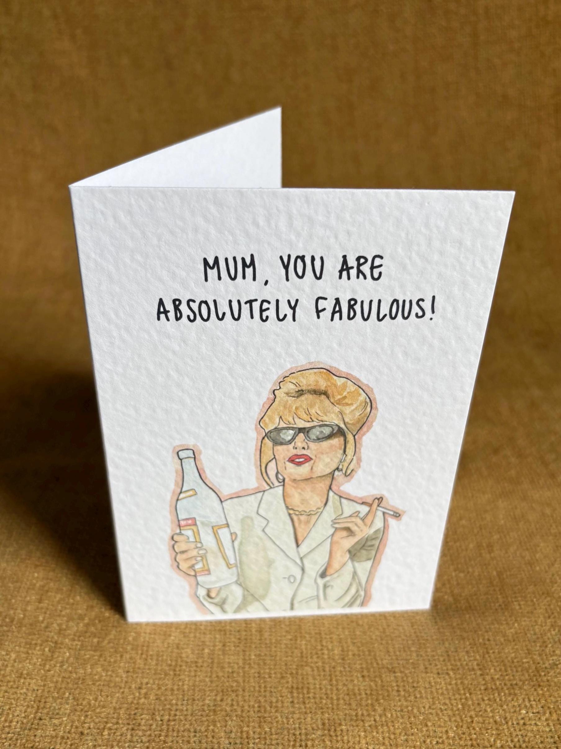 Patsy Stone | Ab Fab  | Handcrafted Mother’s Day Card