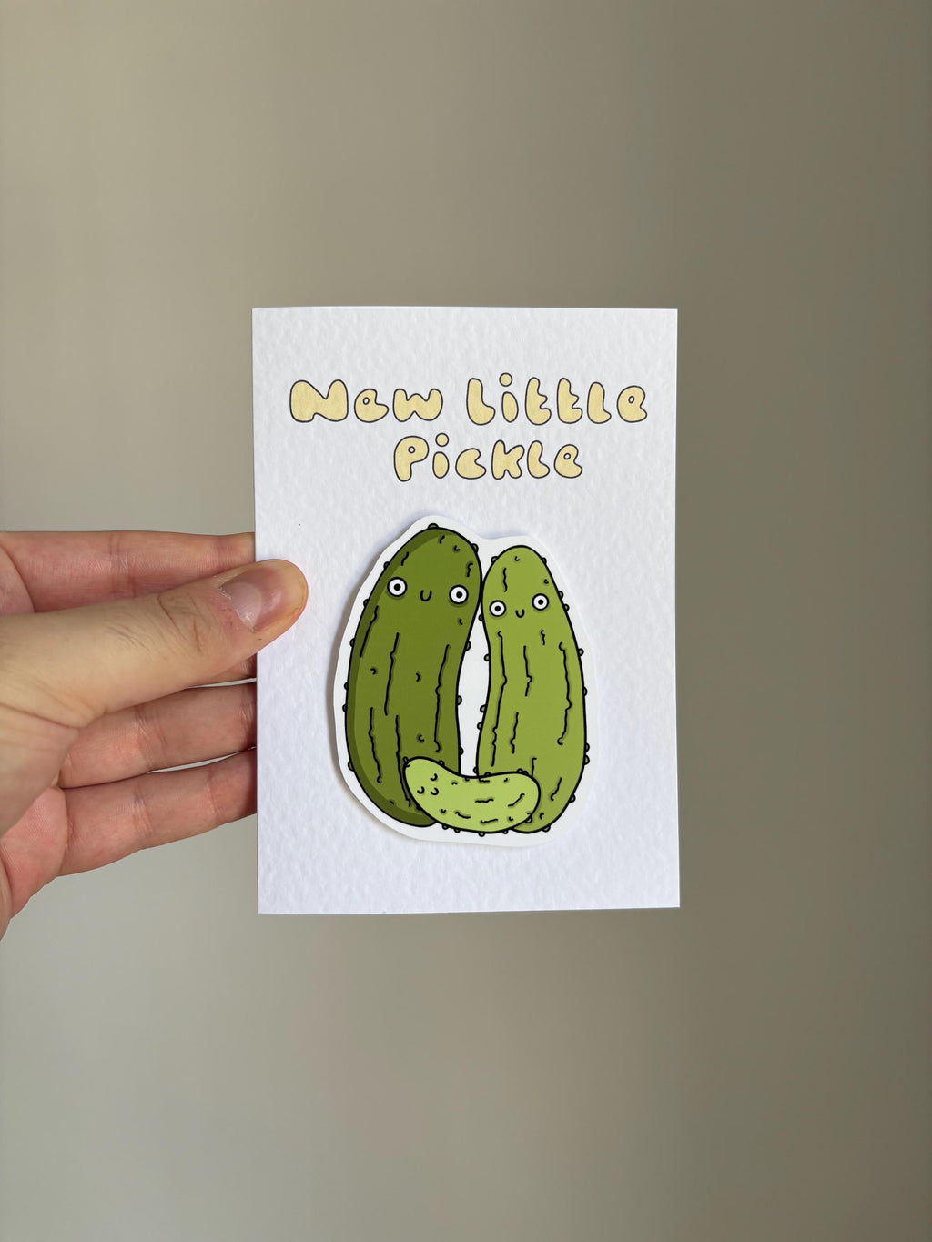 New Little Pickle | Handcrafted New Baby Card