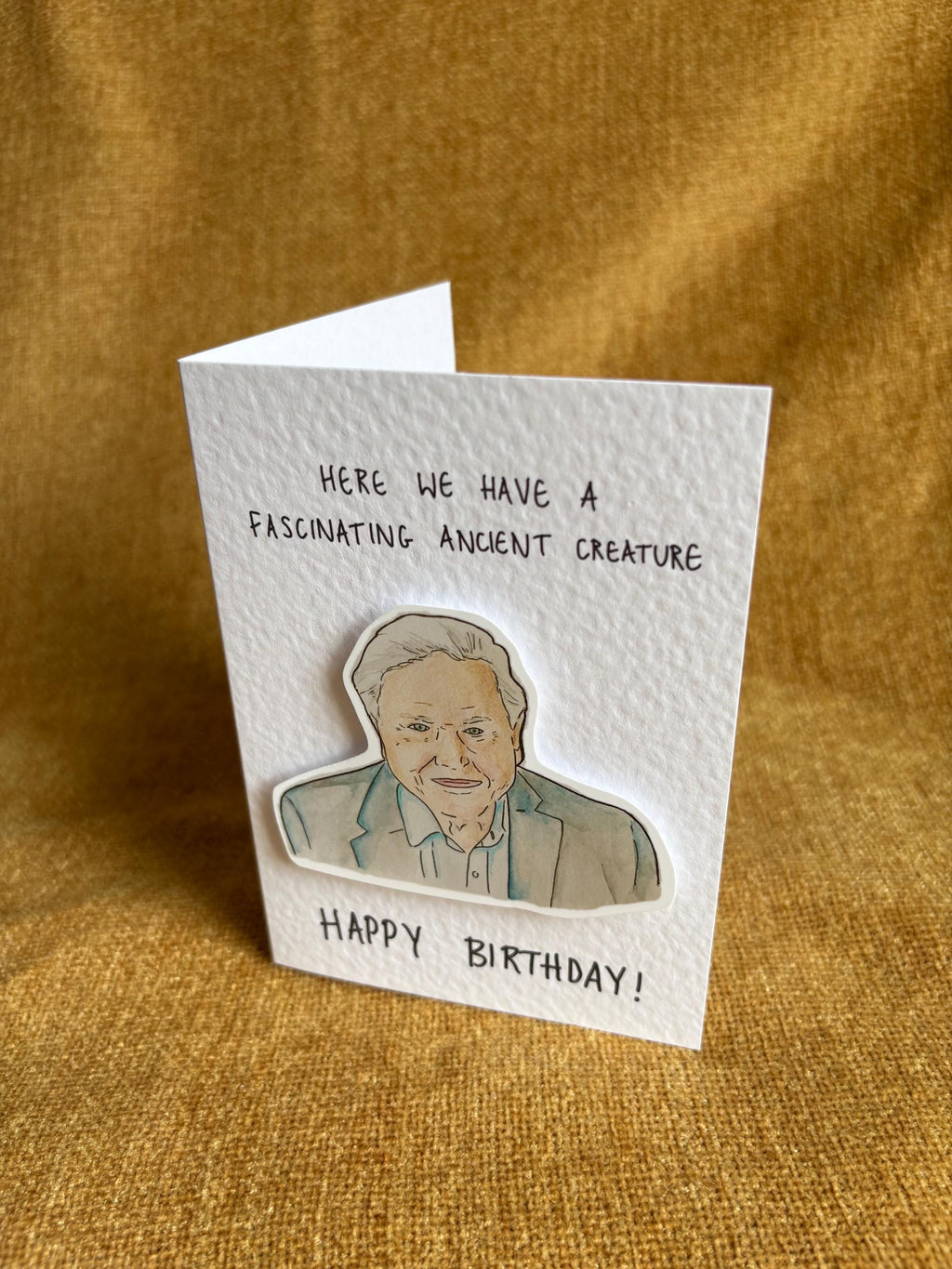 David Attenborough | Handcrafted Birthday Card