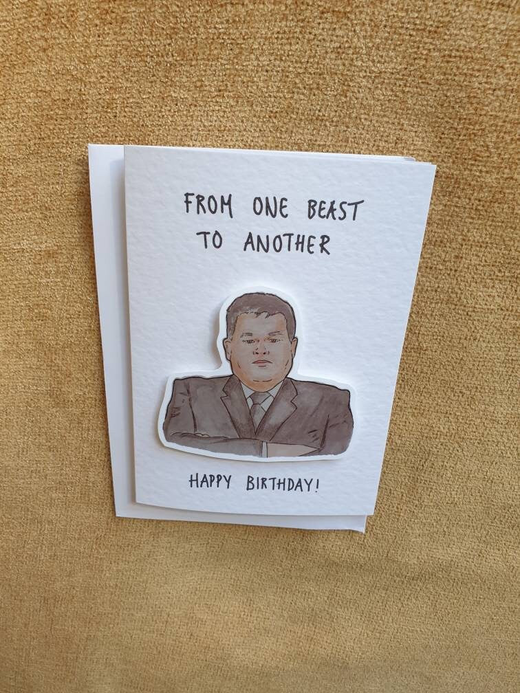 The Beast | The Chase | Handcrafted Birthday Card