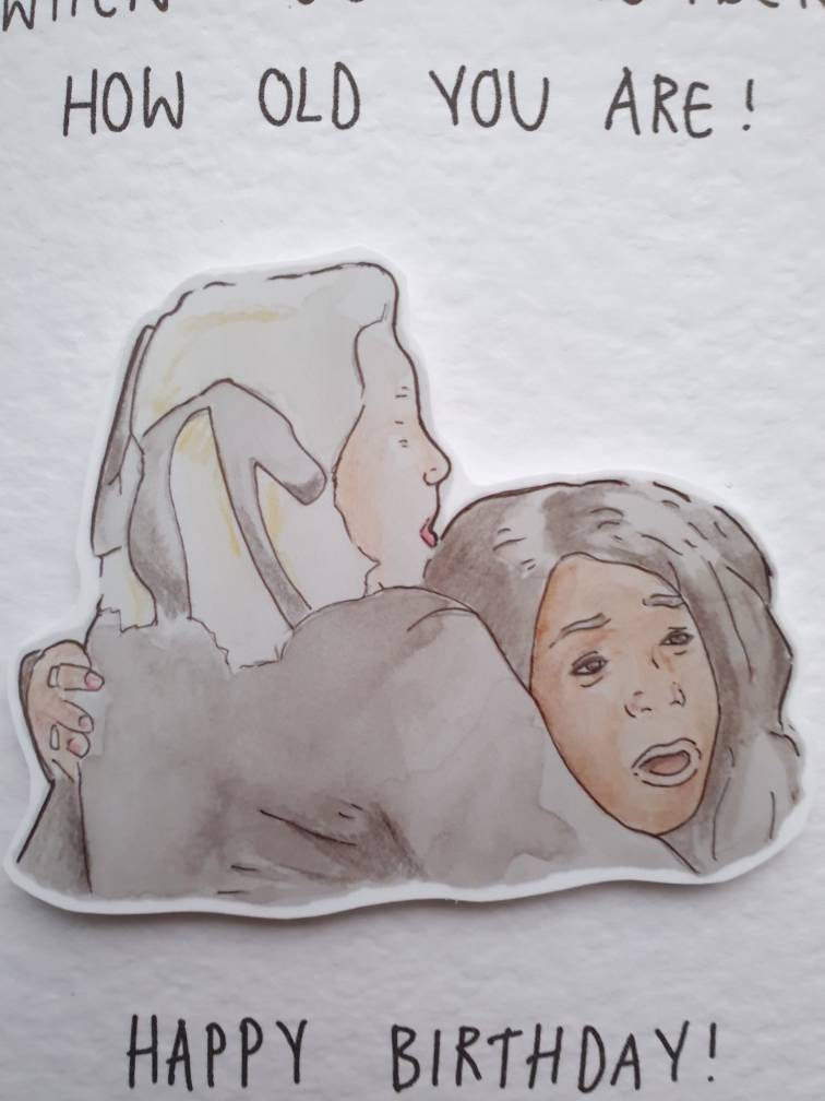 Tiffany Pollard | David's Dead Celebrity Big Brother Iconic Moment |  Handcrafted Birthday Card