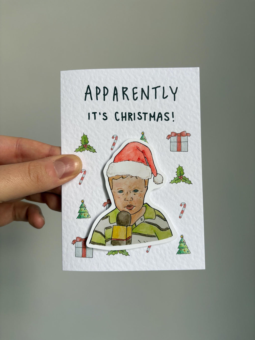 Apparently Kid | Handcrafted Christmas Card