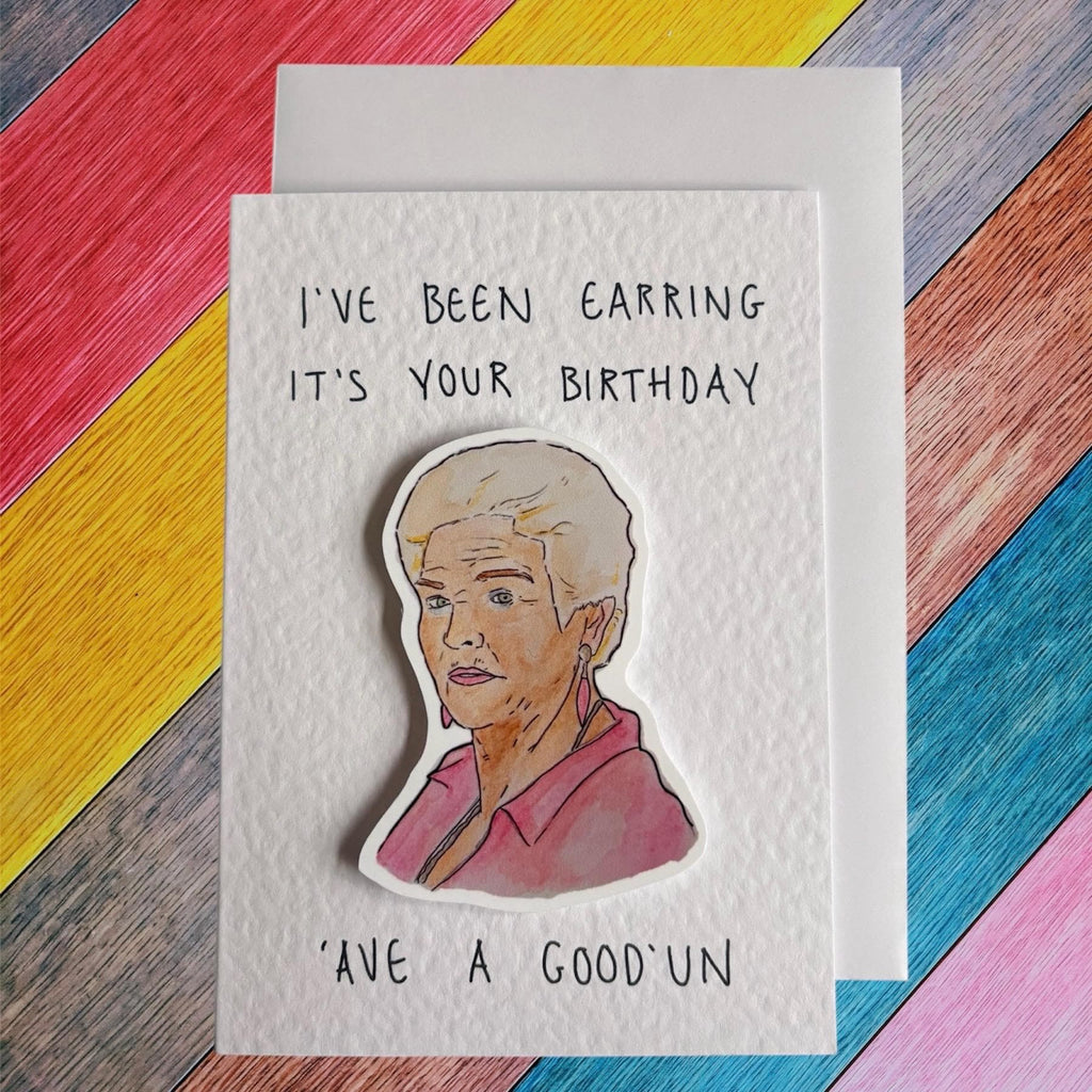 Pat Butcher | Handcrafted Birthday Card