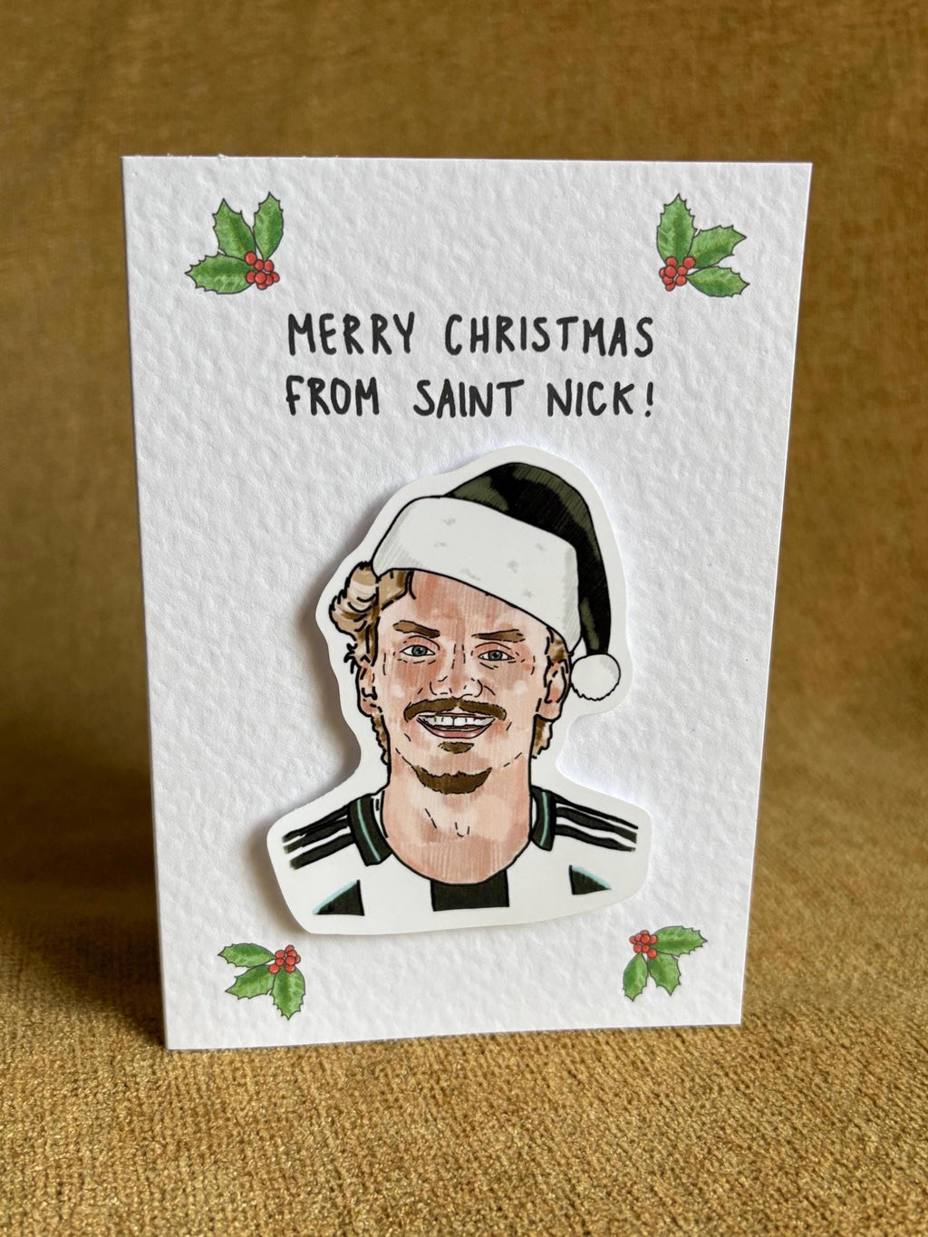 Nick Woltemade | Saint Nick | Newcastle U | Handcrafted Christmas Card