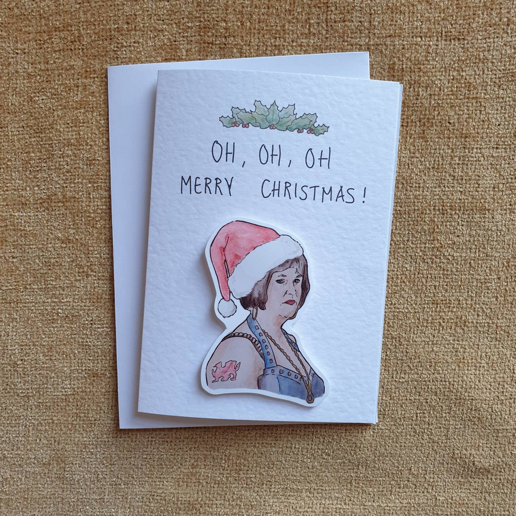 Nessa oh oh oh | Gavin & Stacey | Handcrafted Christmas card