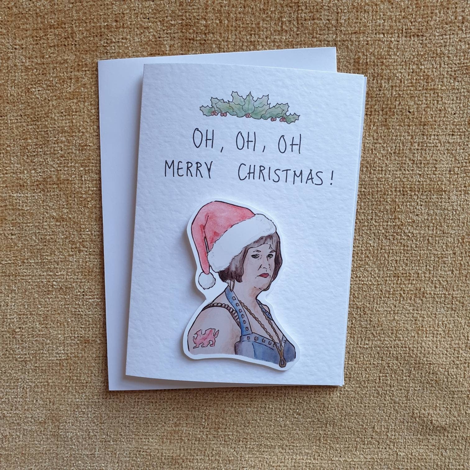 Nessa oh oh oh | Gavin & Stacey | Handcrafted Christmas card