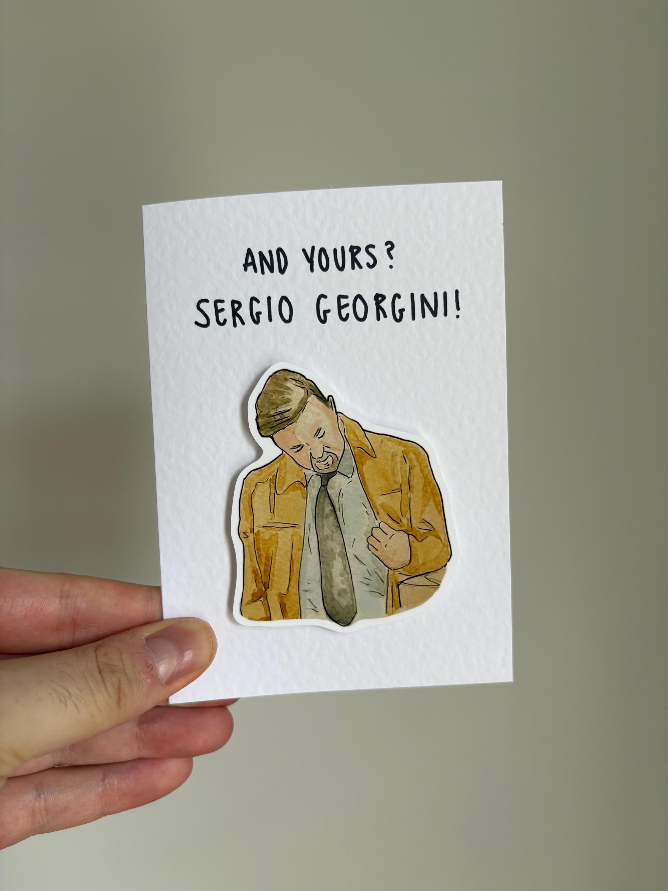 David Brent | Sergio Georgini | Handcrafted Greeting Card
