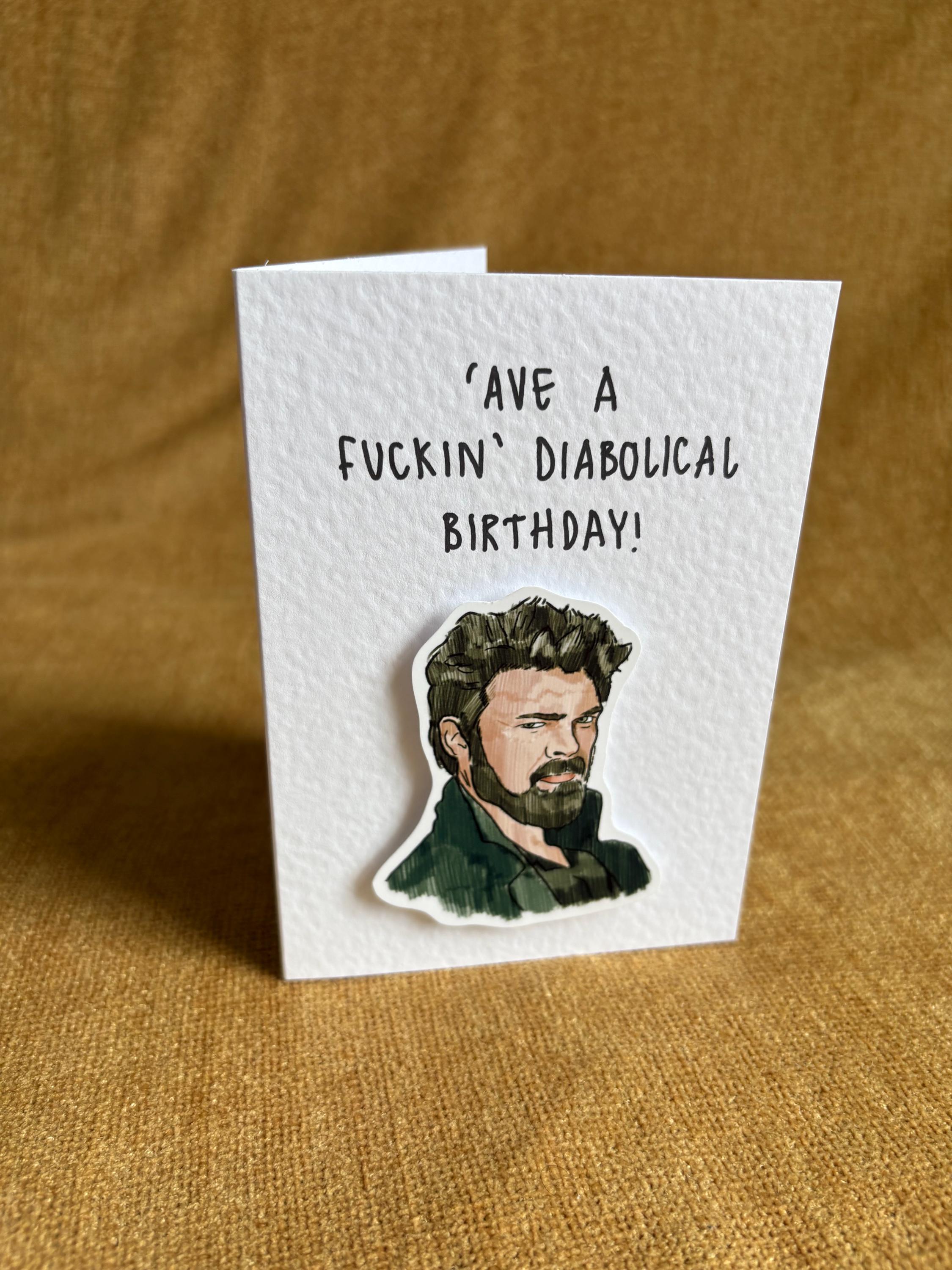 Billy Butcher | Handcrafted Birthday Card