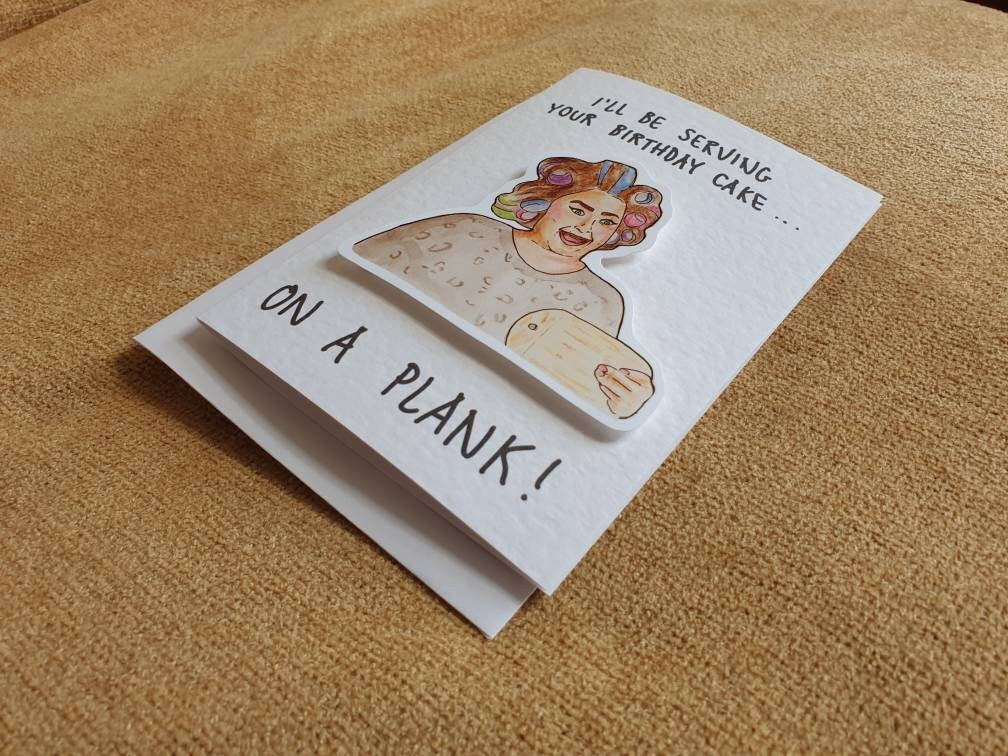 Claire and her planks | CDWM | Handcrafted Birthday Card