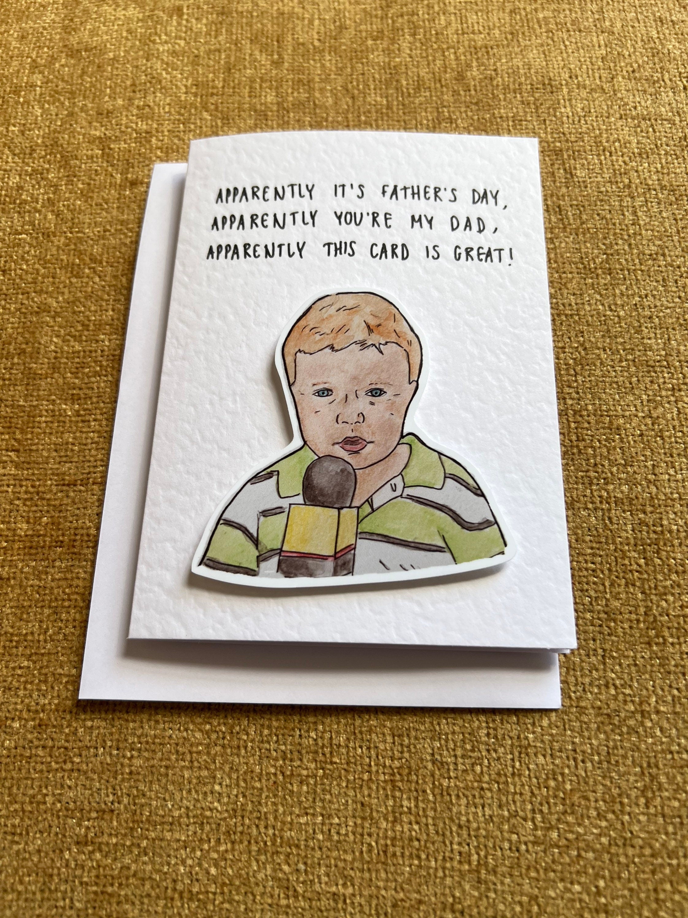 Apparently Kid | Meme | Handcrafted Father’s Day Card