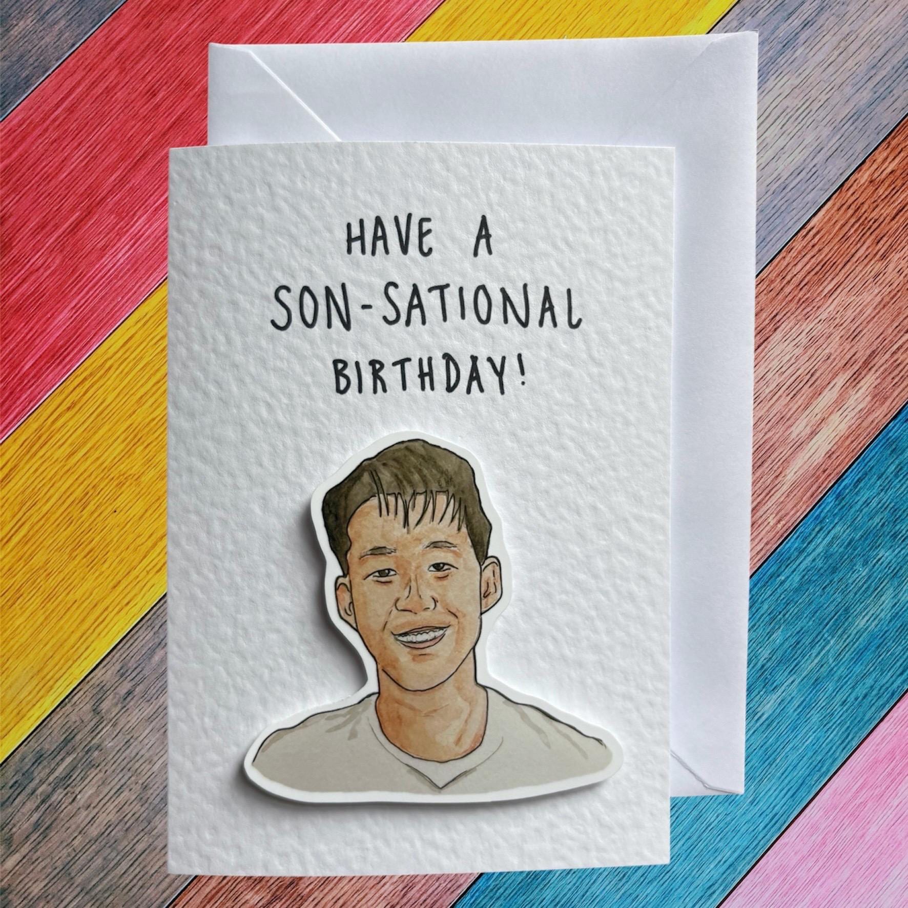 Son Heung-Min | Handcrafted Birthday Card