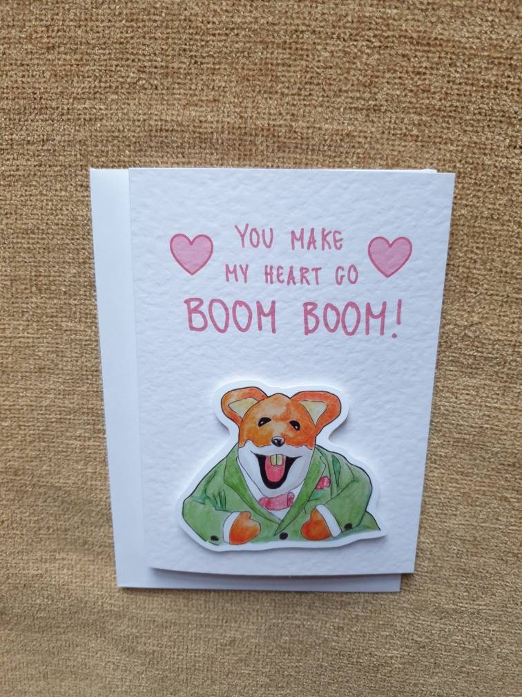 Basil Brush | Handcrafted Valentine's Day Card