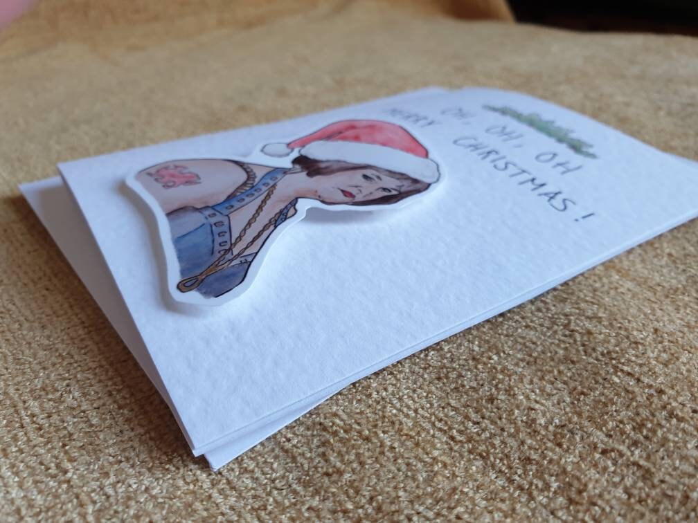 Nessa oh oh oh | Gavin & Stacey | Handcrafted Christmas card