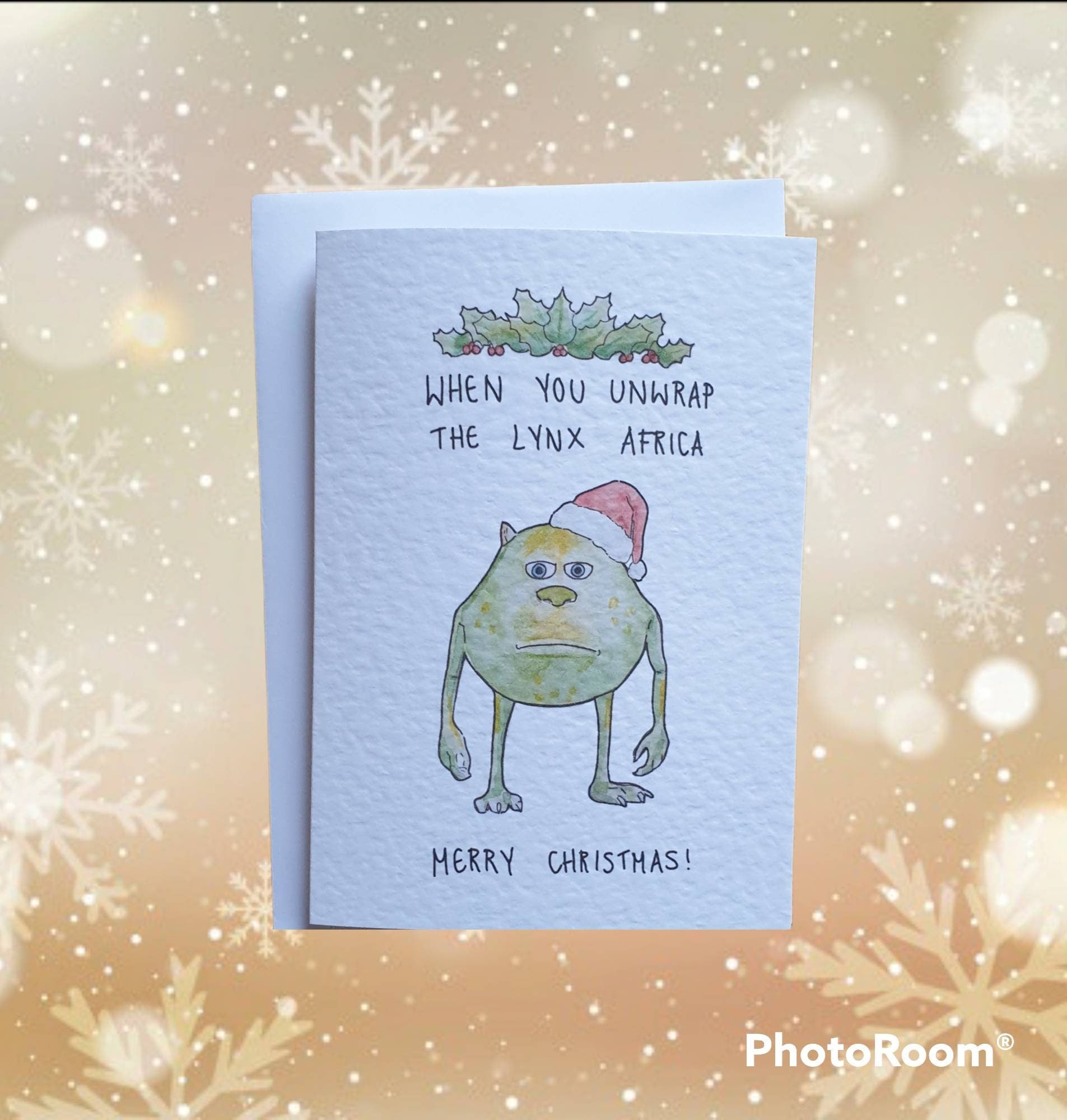 Mike Wazowski Meme | Handcrafted Christmas Card | Lynx Africa