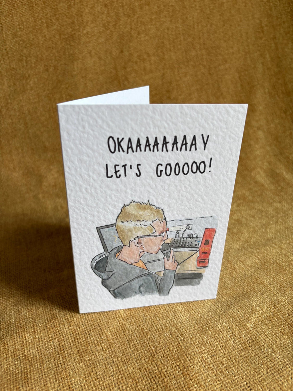 OKAY LETS GO Meme | Handcrafted Greeting Card