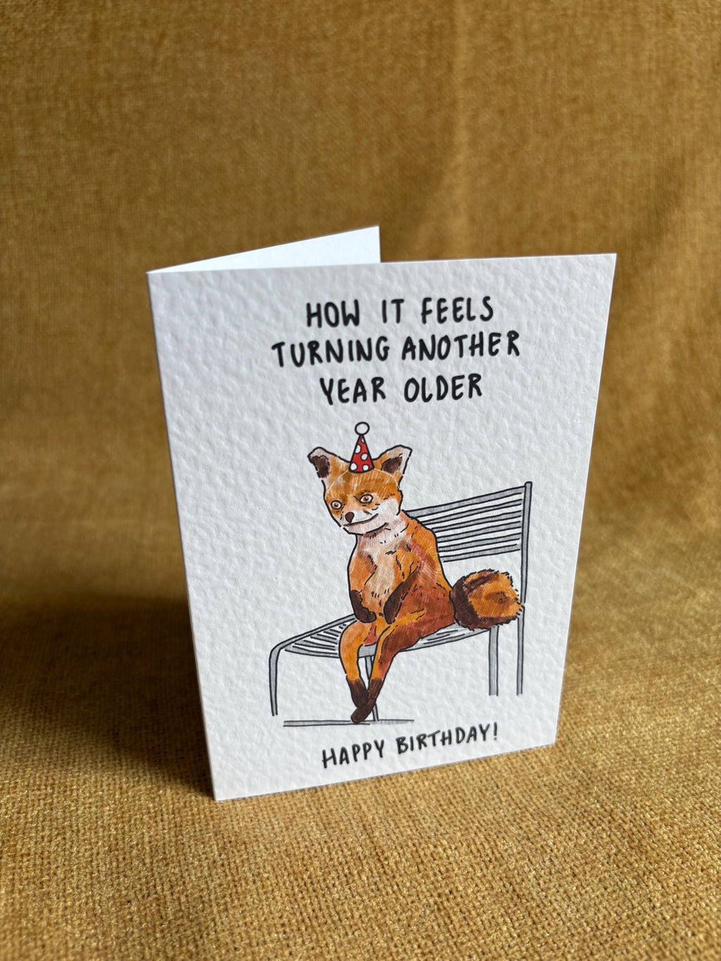 Fox Meme (Stoned Fox) | Handcrafted Funny Birthday Card