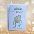 Mike Wazowski Meme | Monster's inc | Handcrafted Christmas card