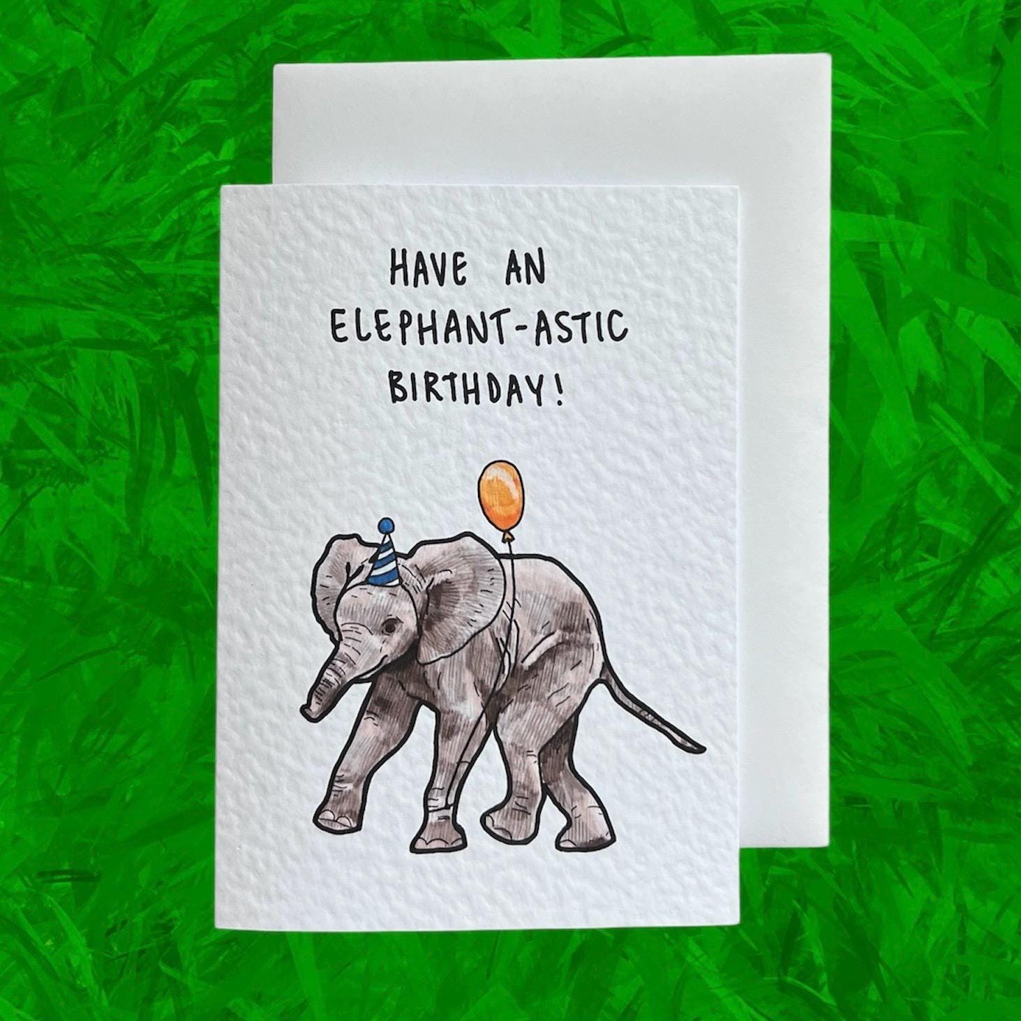 Elephant-astic | Elephant | Handcrafted Birthday Card