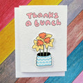 Thanks a bunch | Daffodils | Handcrafted Thank you card