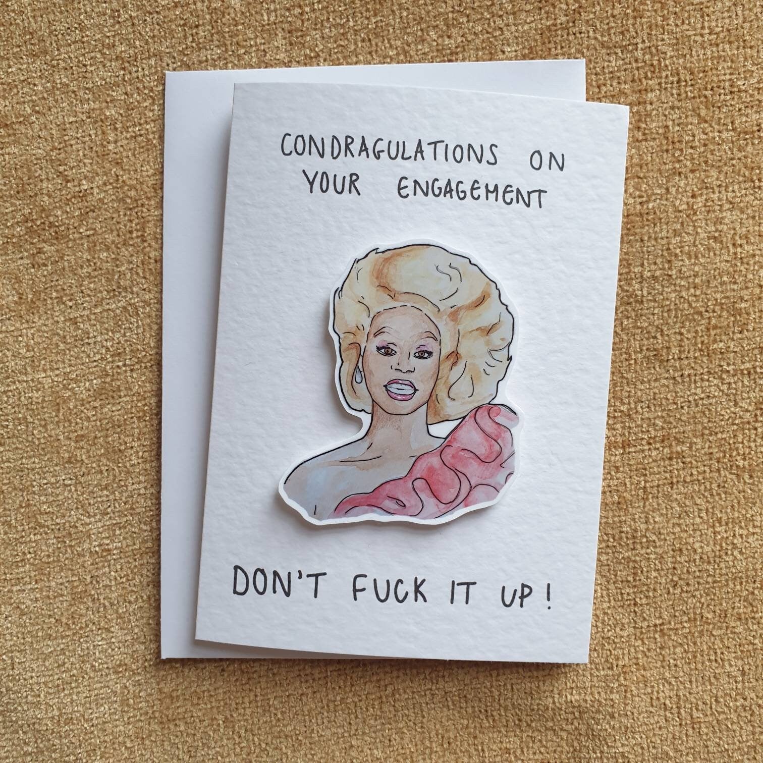 Rupaul | Handcrafted Engagement Card