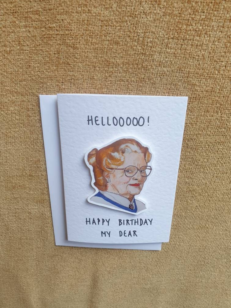 Mrs Doubtfire | Handcrafted Birthday Card