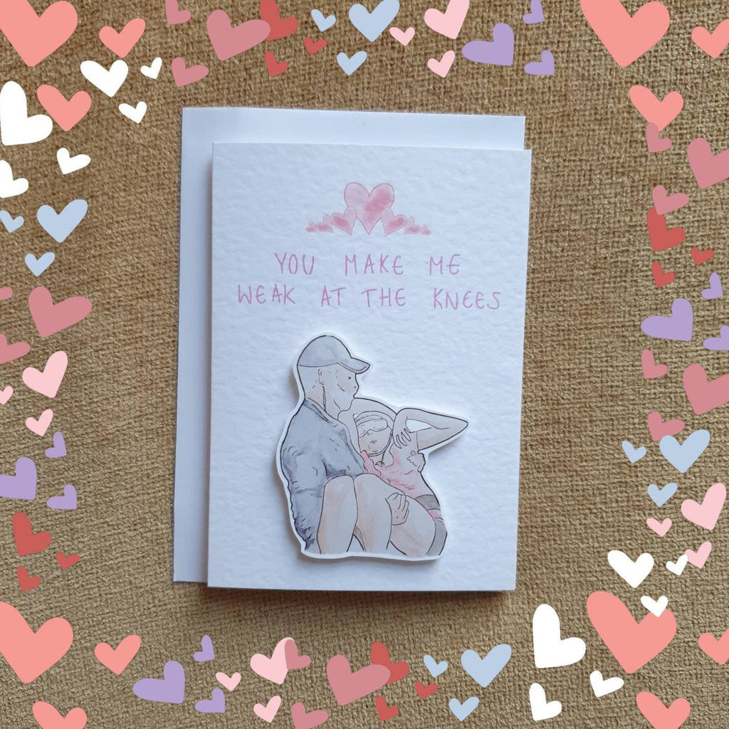Gillian McKeith | I'm a celebrity | Handcrafted Valentine's Day Card