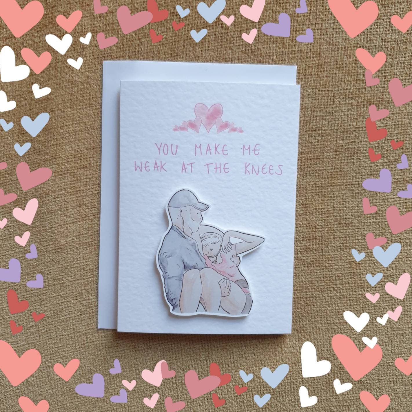 Gillian McKeith | I'm a celebrity | Handcrafted Valentine's Day Card