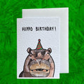 Hippo Birthday | Hippopotamus | Handcrafted Birthday Card