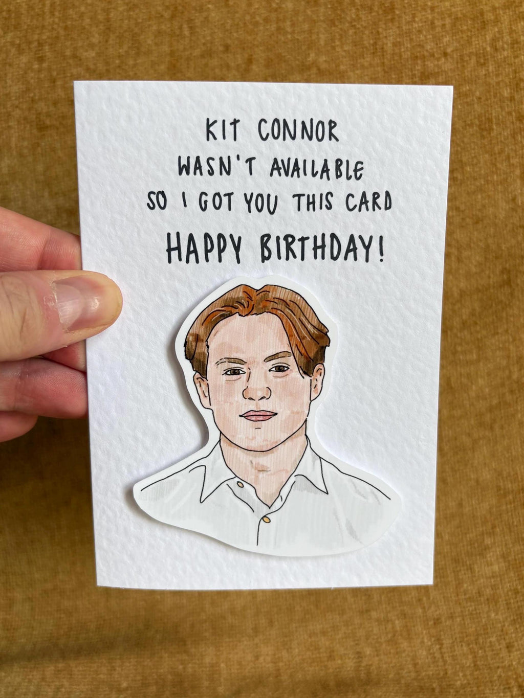 Kit Connor | Handcrafted Birthday Card