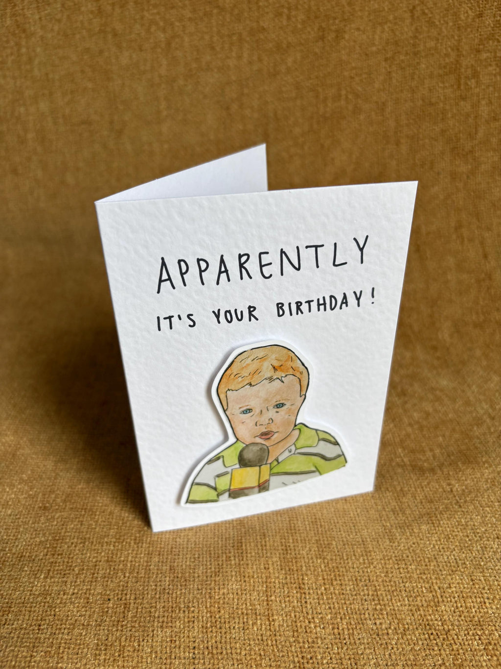 Apparently kid | Handcrafted Birthday Card