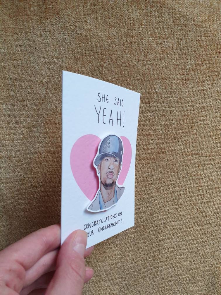 Yeah | Handcrafted Engagement Card