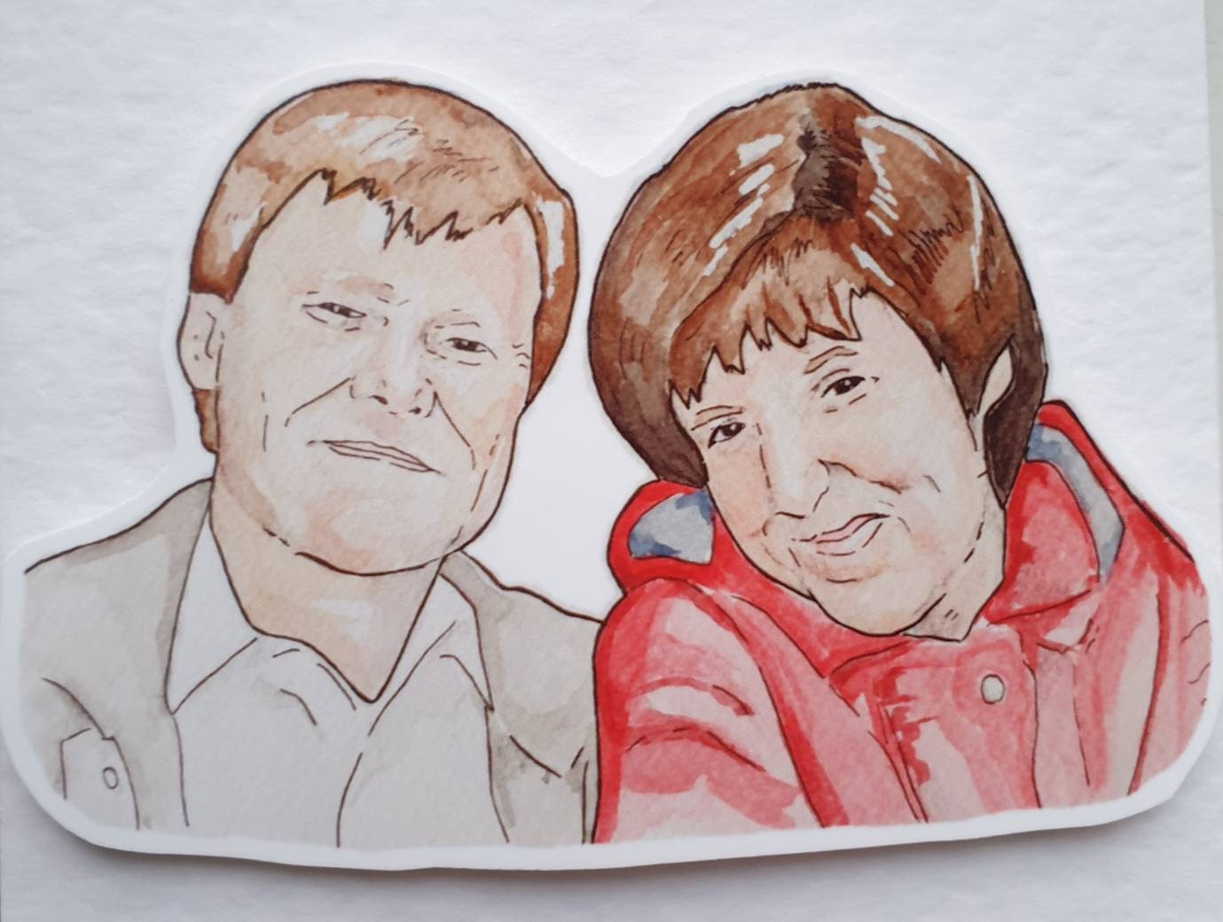 Roy and Hayley Cropper | Handcrafted Valentine's Day card