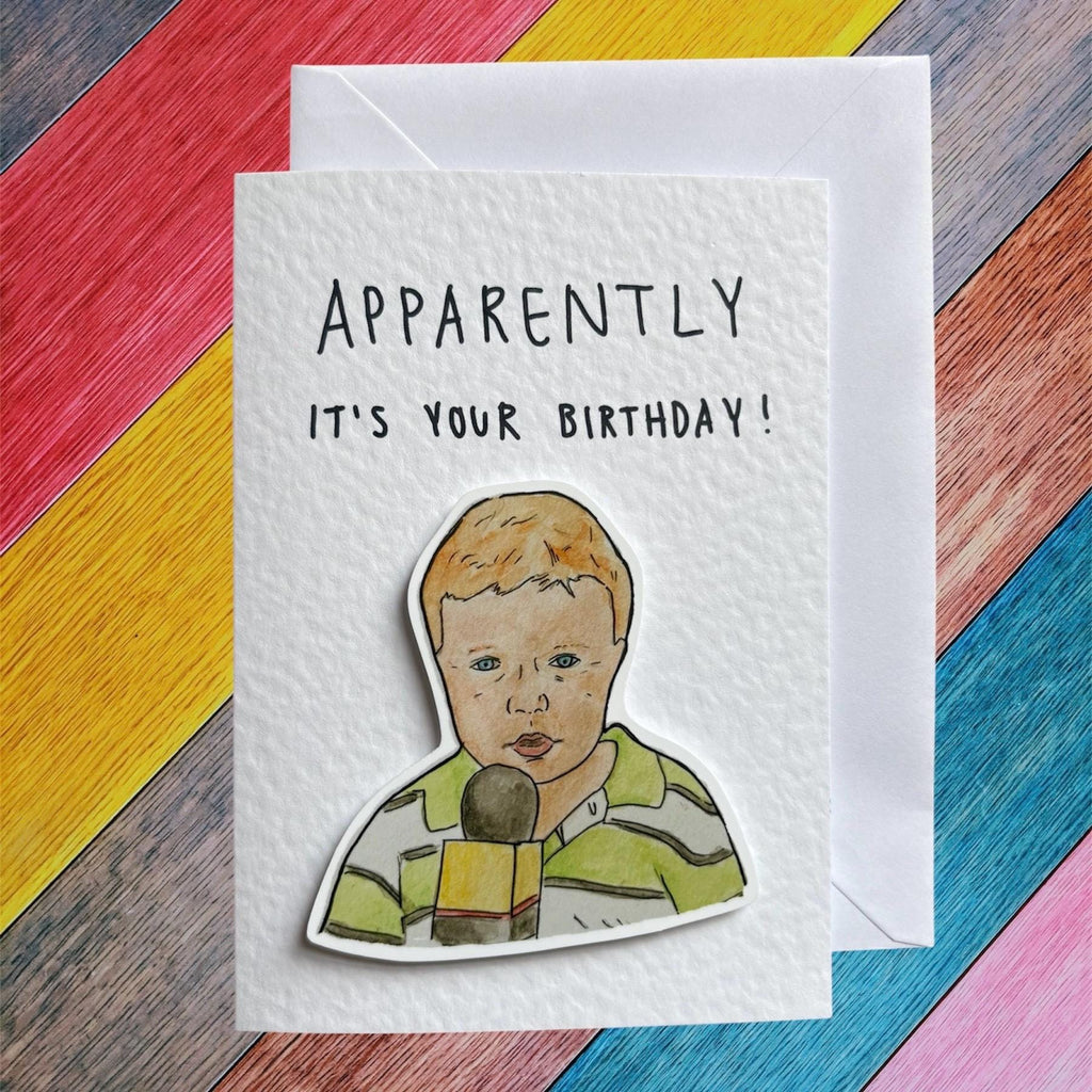 Apparently kid | Handcrafted Birthday Card