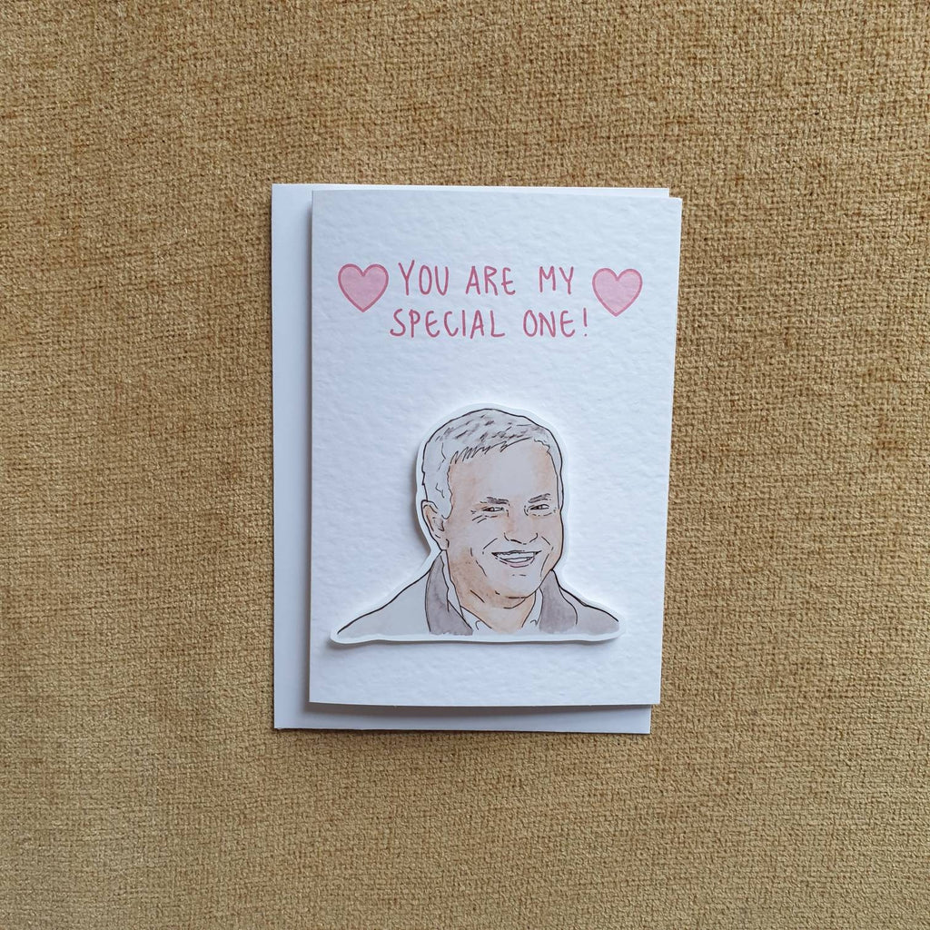 Jose Mourinho | Handcrafted Valentine's Day Card