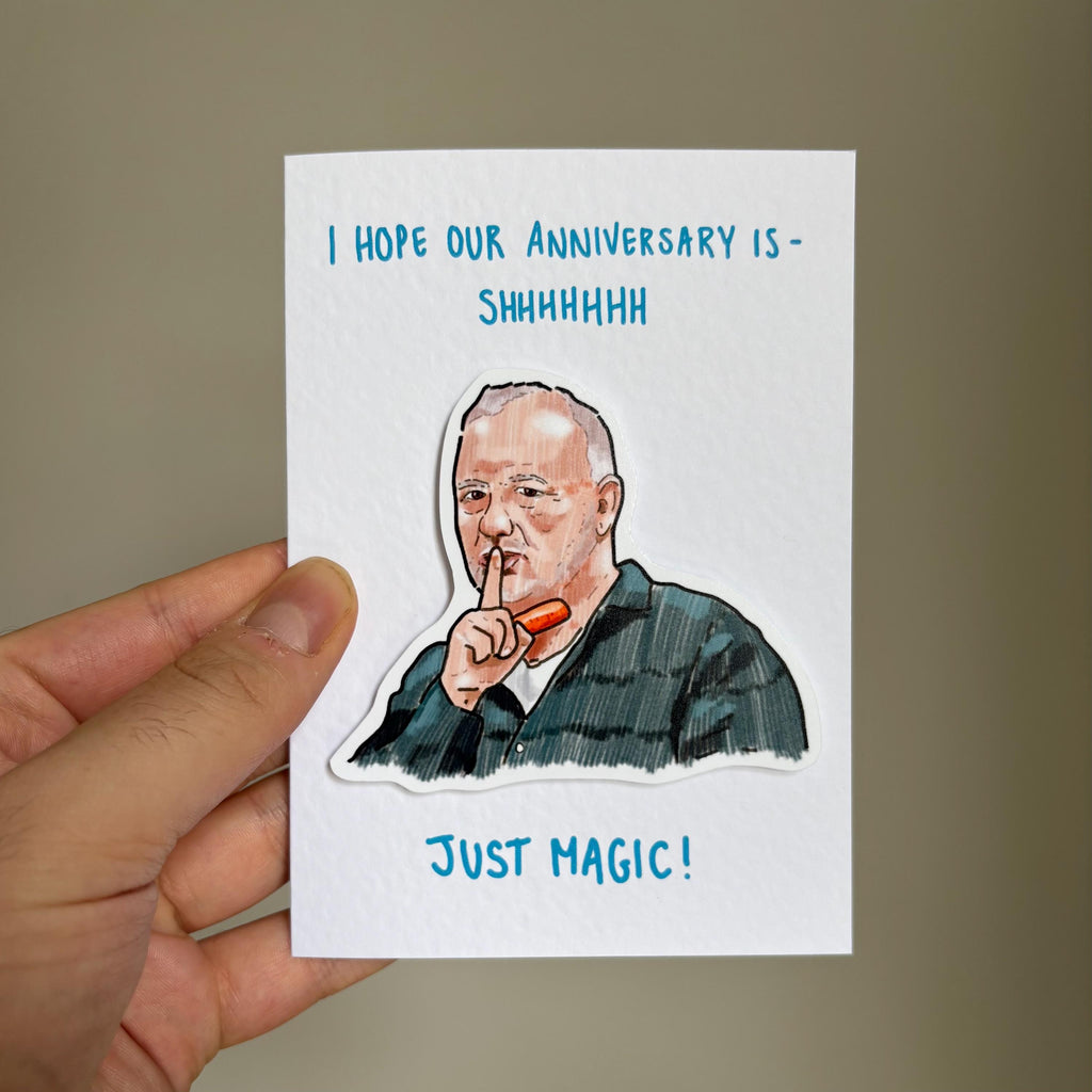 Bob Mortimer | Just Magic | Handcrafted Anniversary Card