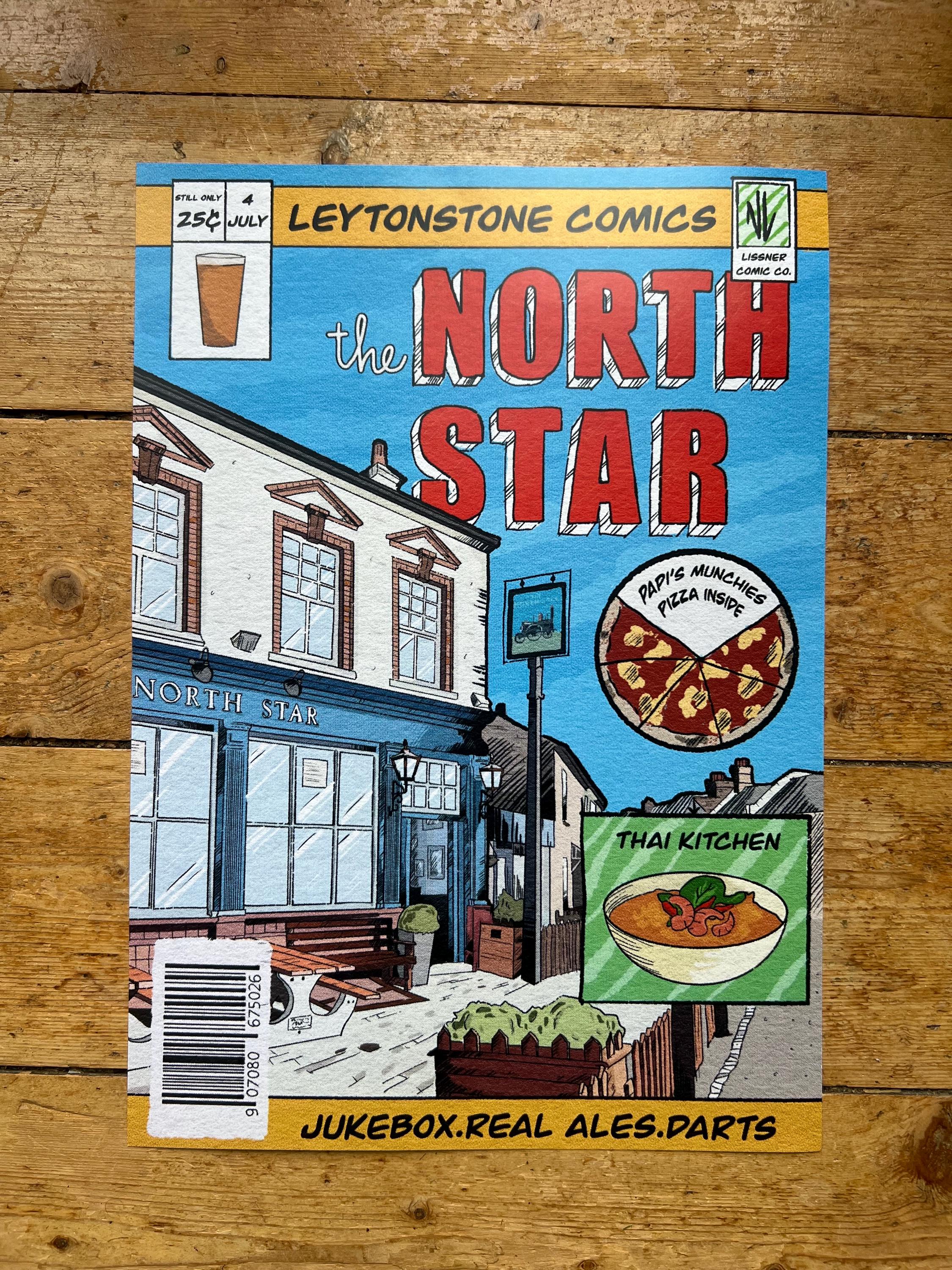 The North Star Pub, Leytonstone - Comic book cover print (frame not included)
