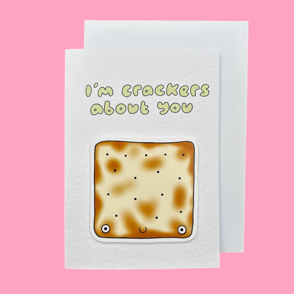 Crackers about you | Handcrafted Valentine’s Card