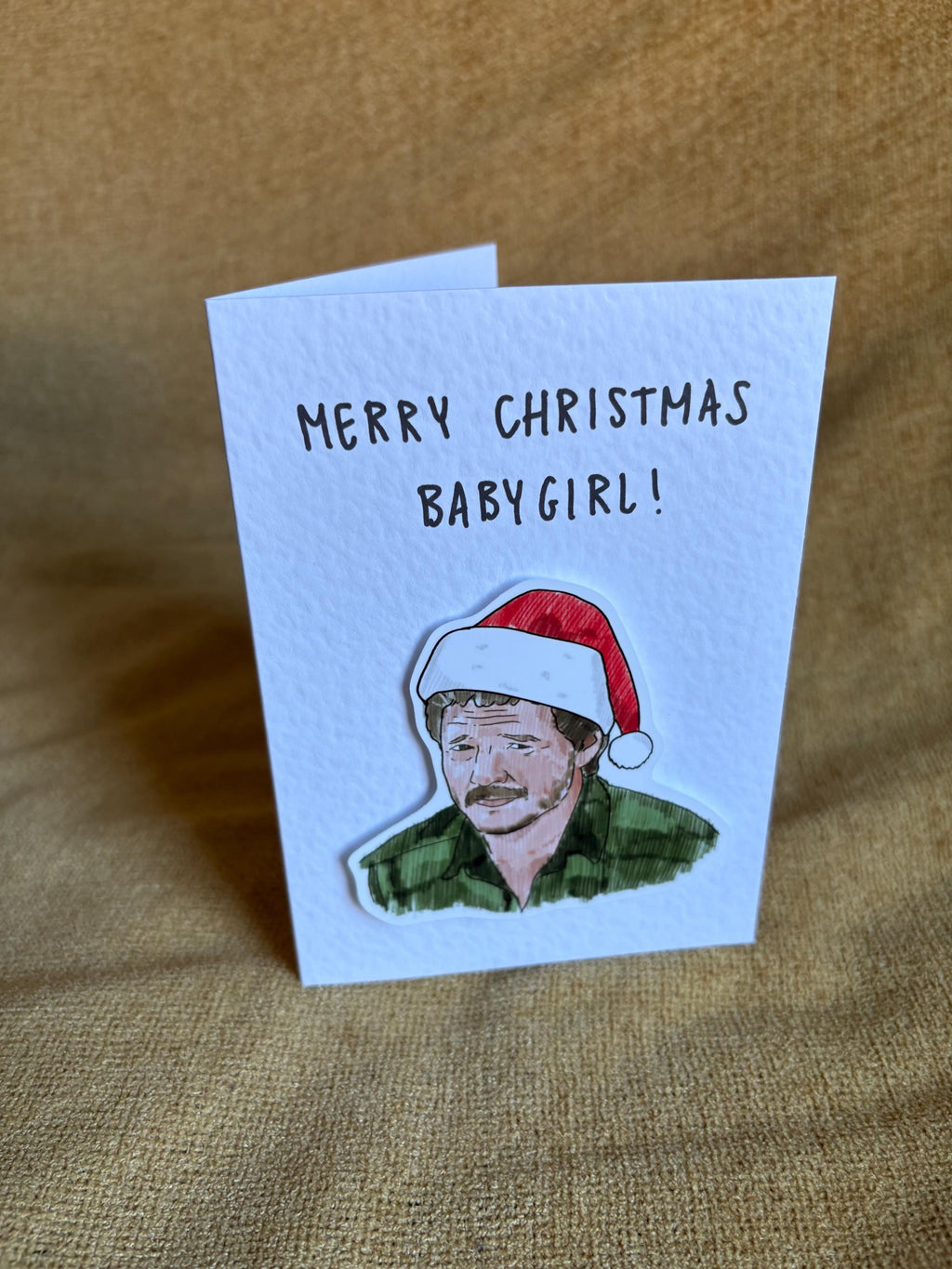 Pedro Pascal | Handcrafted Christmas Card