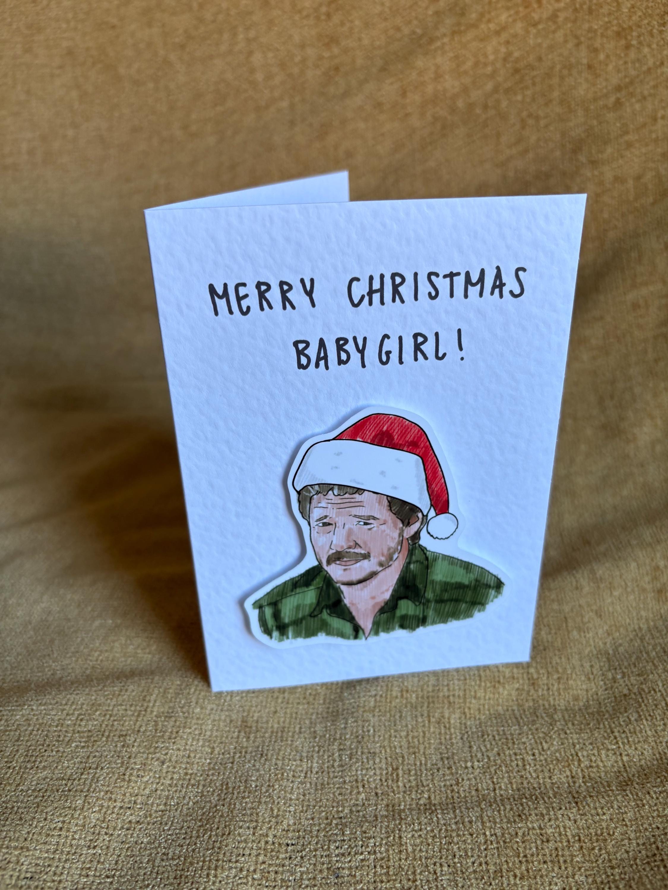 Pedro Pascal | Handcrafted Christmas Card