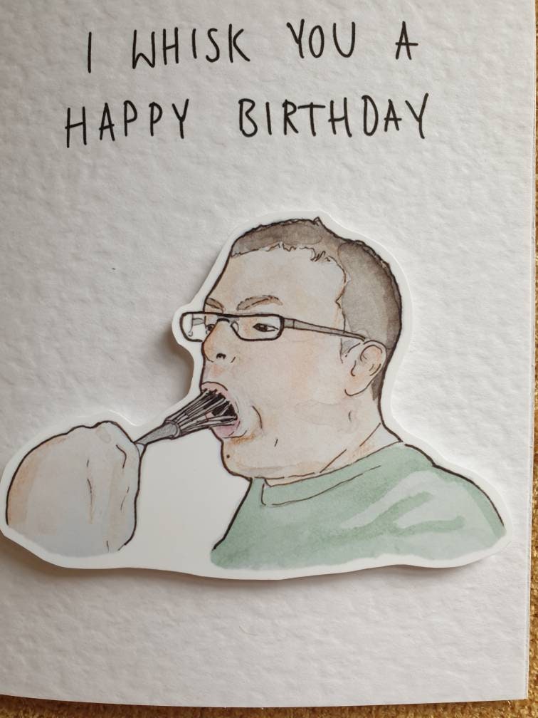 I whisk you a happy birthday | CDWM | Handcrafted Birthday Card