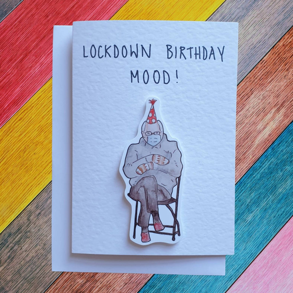 Bernie Sanders Meme | Handcrafted Birthday Card