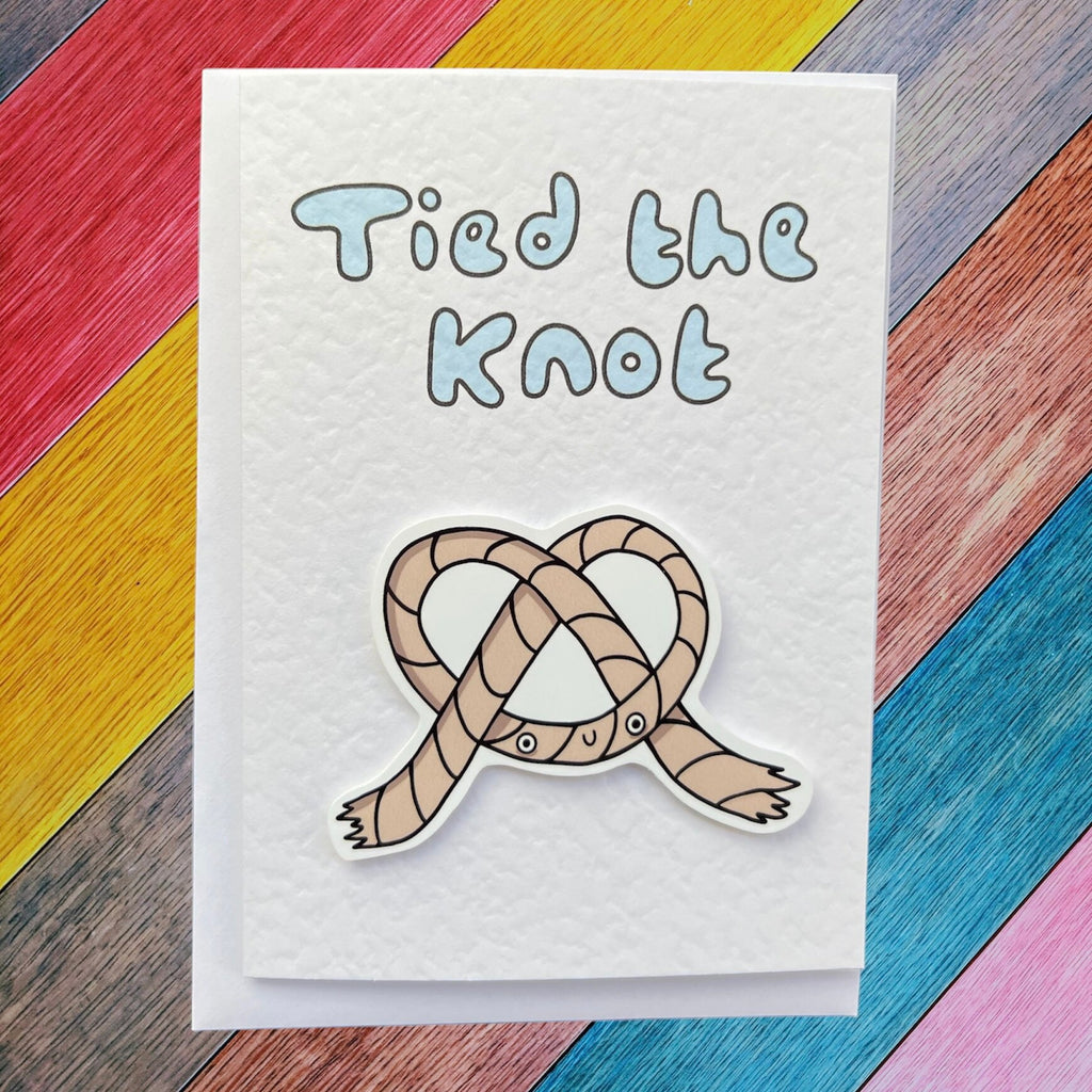 Tied the knot | Handcrafted Wedding Card
