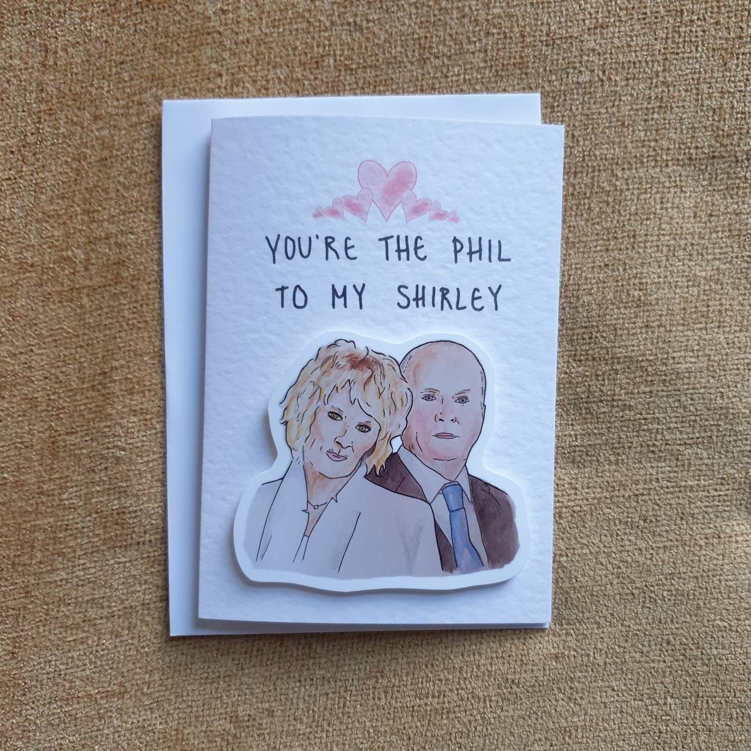 Phil Mitchell & Shirley Carter | Handcrafted Valentine's Card