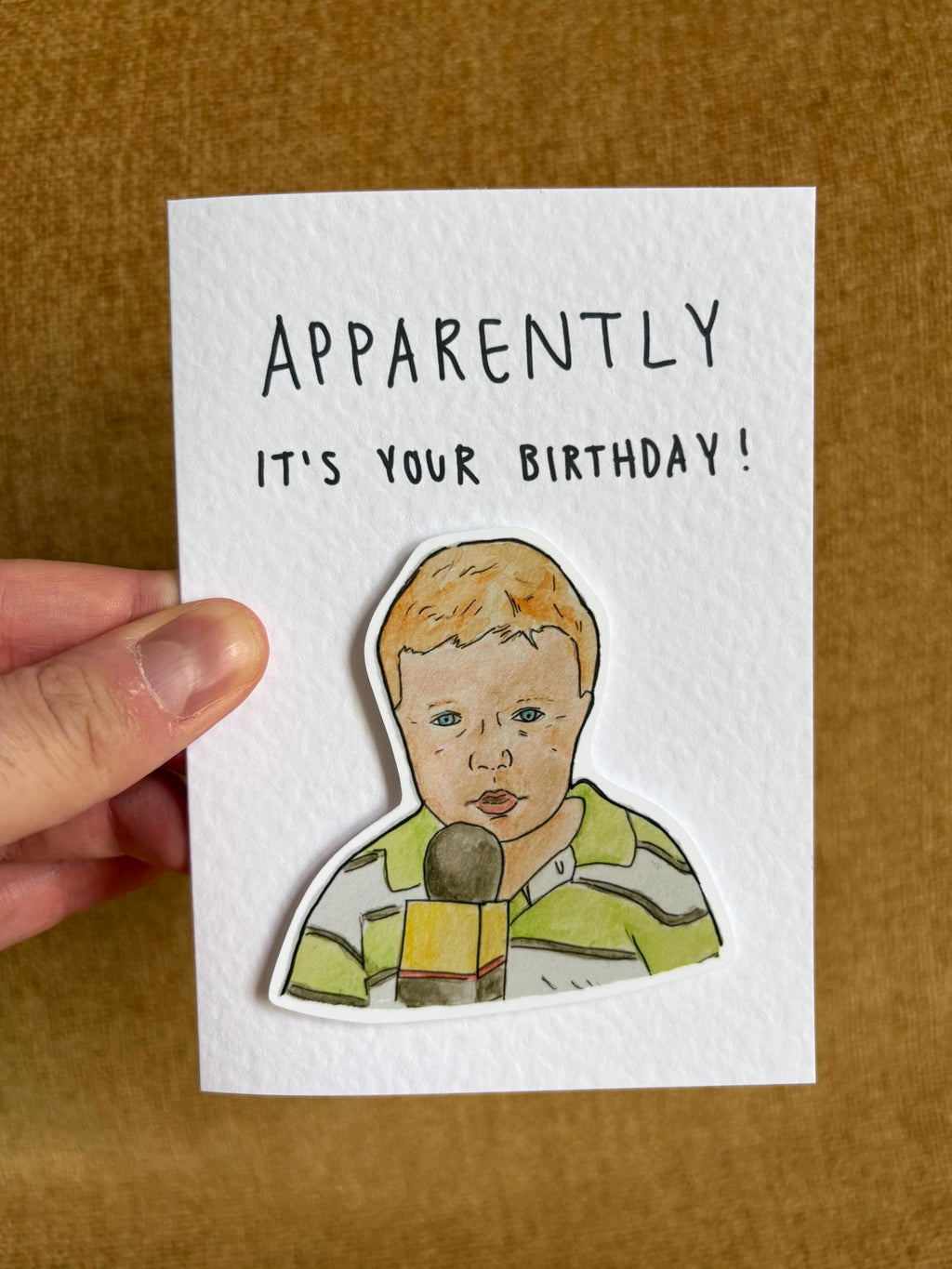 Apparently kid | Handcrafted Birthday Card