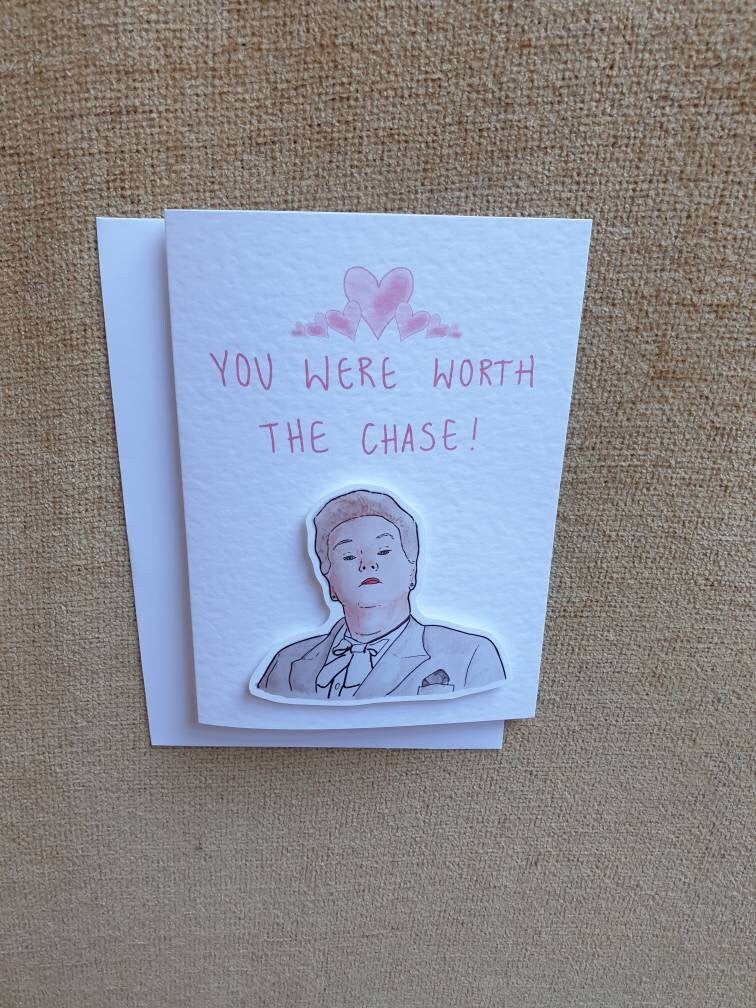 Anne Hegerty (The Governess) | The Chase | Handcrafted Valentine's Day Card