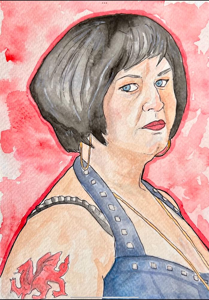 Nessa Watercolour Painting Print