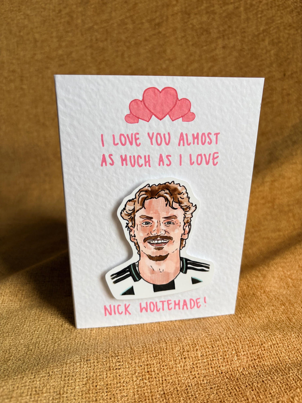 Nick Woltemade | Newcastle U | Handcrafted Valentine’s Card