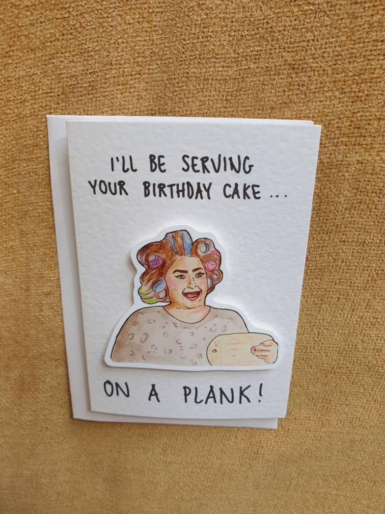 Claire and her planks | CDWM | Handcrafted Birthday Card