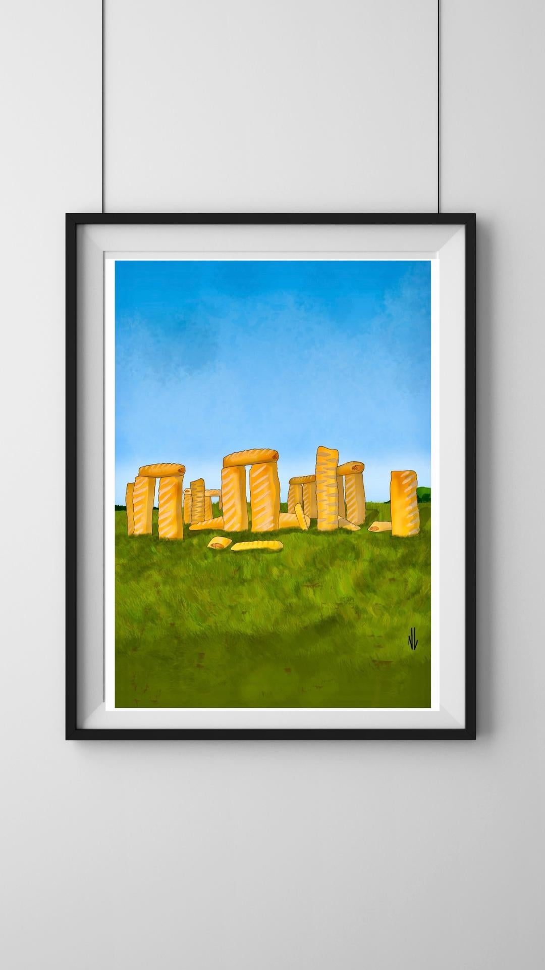 Sausage roll henge - print (frame not included)