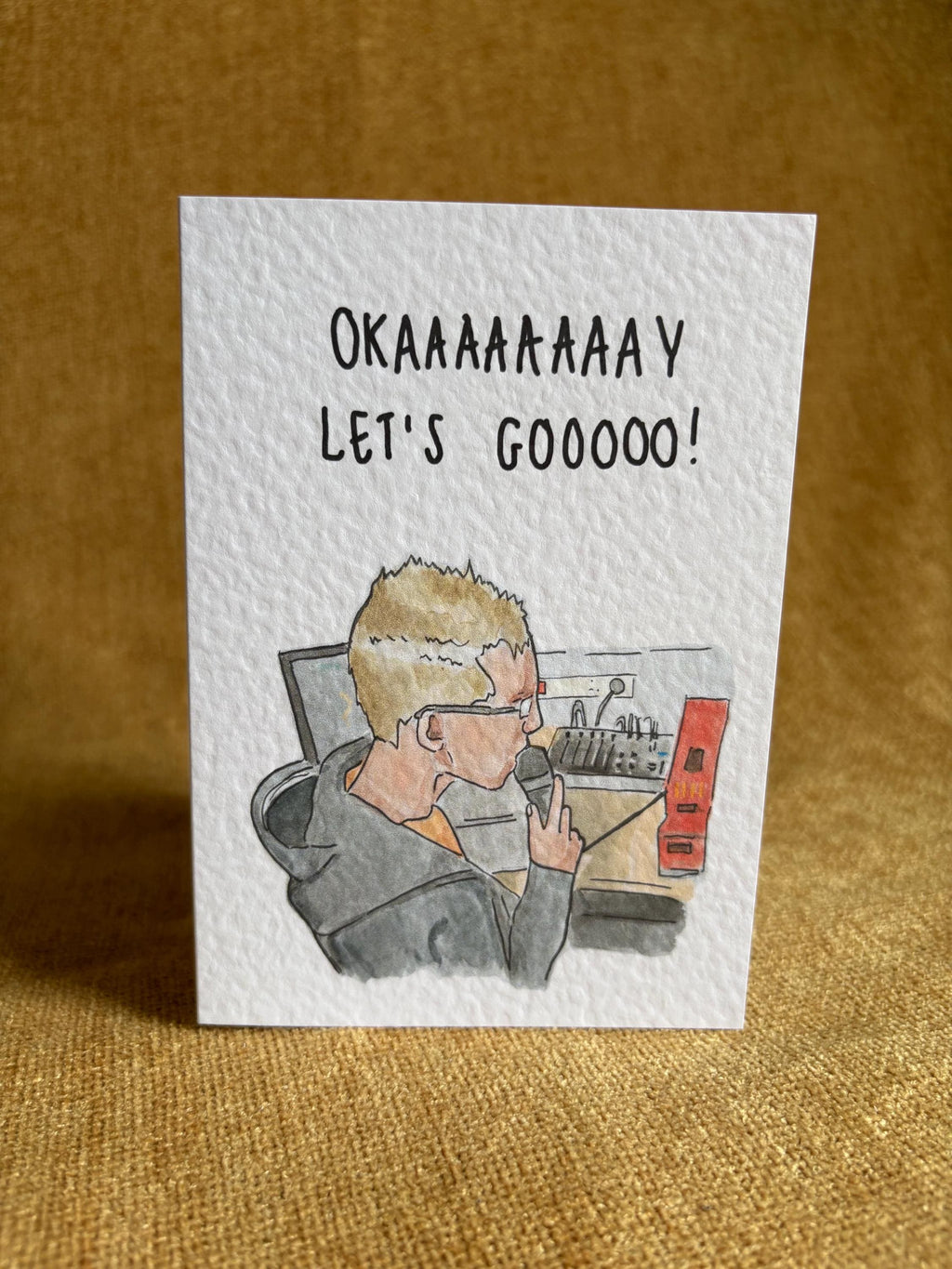 OKAY LETS GO Meme | Handcrafted Greeting Card
